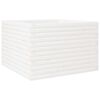 vidaXL Vrtno cvetlično korito belo 70x70x46 cm trdna borovina