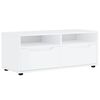 vidaXL TV omarica VISNES bela 100x40x38 cm inženirski les