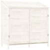 vidaXL Vrtna lopa bela 102x52x112 cm trden les jelke