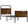 vidaXL Posteljni okvir brez vzmetnice 75x190 cm sonoma hrast inž. les