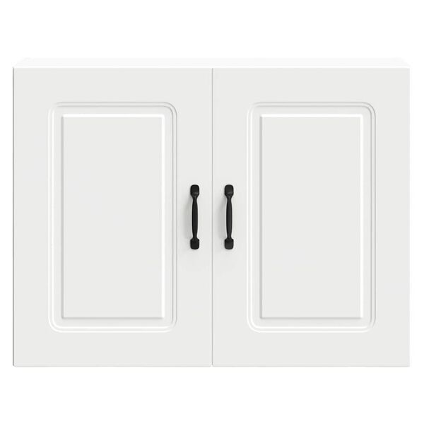 vidaXL Kuhinjska stenska omarica Kalmar bela inženirski les