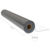 vidaXL Za&scaron;čita za mizo v roli prozorna 0,9x15 m 1,6 mm PVC