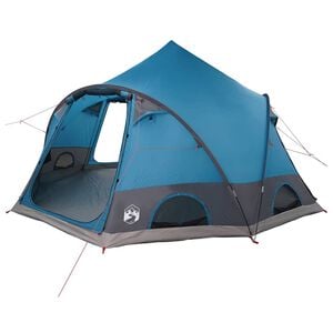 vidaXL &Scaron;otor Dome za 4 Ose 4-osebni Modra 185T poliester s PU premazom
