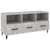 vidaXL TV omarica betonsko siva 102x35x50 cm konstruiran les