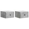 vidaXL Stenski nočni omarici 2 pcs Betonsko siva 34,5 x 33 x 20 cm