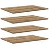 vidaXL Polica za knjige 3 ravni 4 kos 60 x 40 x 1,5 cm Inženirski les