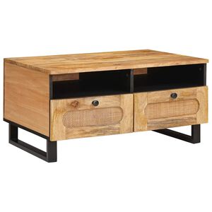 vidaXL Klubska miza Umetni hrast 80 x 54 x 40 cm Masiven les manga