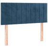 vidaXL Box spring postelja z vzmetnico temno modra 90x200 cm žamet
