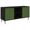vidaXL TV omarica GELEEN 102 x 33 x 51 cm Črni hrast Inženirski les