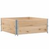 vidaXL Vrtno korito 100x100 cm trdna borovina