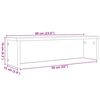 vidaXL Kitchen Racks Stackable 2 pcs sonoma 60x15x16 cm