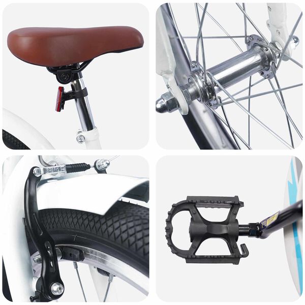 vidaXL Otro&scaron;ko Kolo 20 Palcev za starost od 6 do 11 let Bela