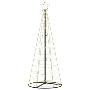 vidaXL LED božično drevesce Toplo bela 250 cm elezo