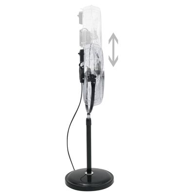 vidaXL Stoječi ventilator z nagibno glavo 3 hitrosti 45 cm 100 W