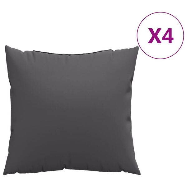 vidaXL Blazine za kavč 4 kosi antracitne 60x60 cm blago