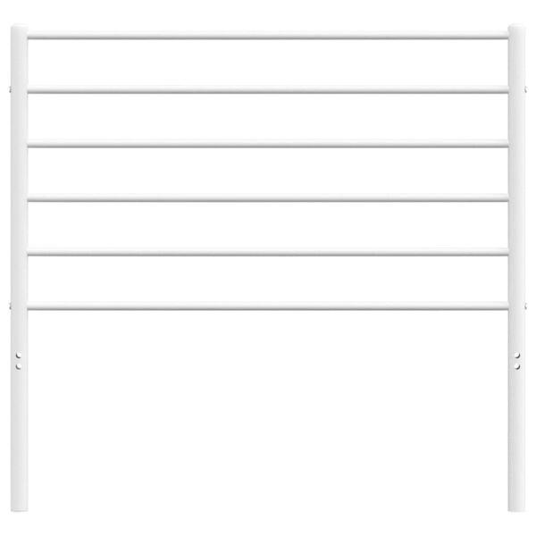 vidaXL Kovinsko nadomestno vzglavje belo 80 cm