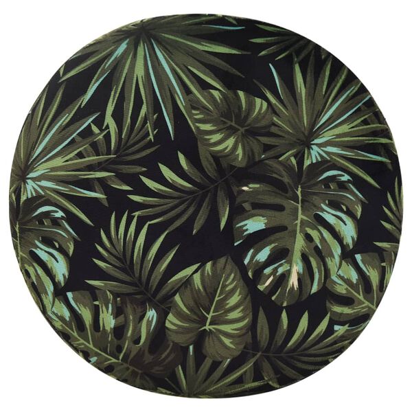 vidaXL Okrogel stolček s prostorom za shranjevanje večbarvno blago 31 x 37 cm