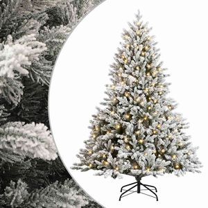 vidaXL Umetno Zložljivo Božično Drevo 120 cm 150 LED Toplo bela