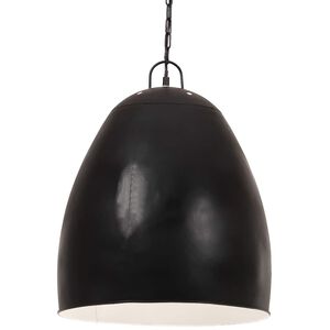 vidaXL Industrijska viseča svetilka 25 W črna okrogla 42 cm E27