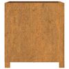 vidaXL Cvetlično korito z nogami zarjavelo 50x50x50 cm corten jeklo