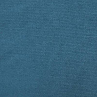 vidaXL Raztegljiva postelja modra 90x200 cm žamet