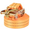 vidaXL Tovorni vezni trak 10 kosov 1 tona 6mx38mm oranžne barve