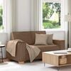 vidaXL Dvosed kavč rjave barve 160x78x84 cm blago