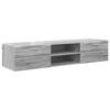 vidaXL Lesena omara 150 x 39 x 30 cm Siva Sonoma Inženirski les