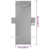vidaXL Brisače za ležalnik 2 pcs Temno siva 210 x 75 cm