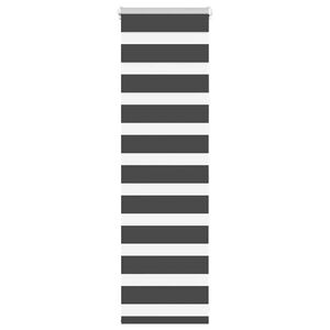 vidaXL Zebra senčilo črna 40x100 cm tkanina &scaron;irina 35,9 cm poliester