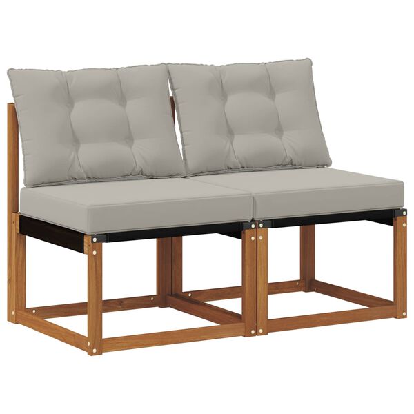 vidaXL 2 Kos Zunanja srednja sofa