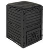 vidaXL Vrtni kompostnik Črna 59,5 x 60 x 81,5 cm 280 l 100% PP