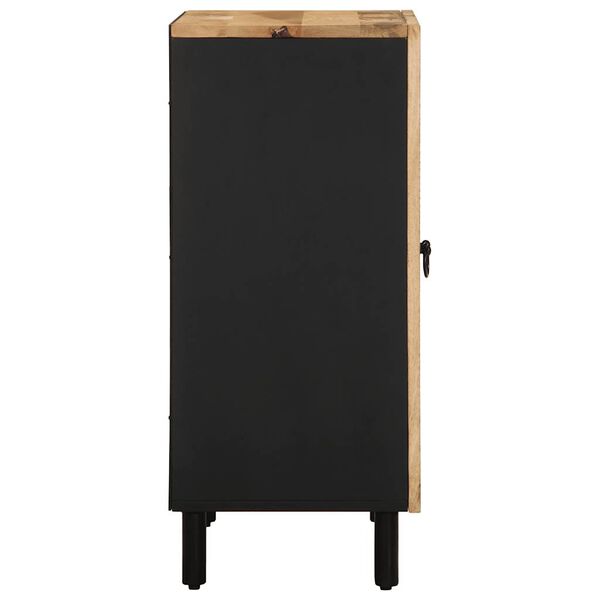 vidaXL Komoda 60x33,5x75 cm trden robusten mangov les in kovina