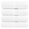 vidaXL Premium brisače za goste SOLUND 4 kosi bele 30x50 cm 600 g/m&sup2;