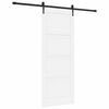 vidaXL Drsna vrata ORKDAL 83 x 211 cm Inženirski les Bela in črna