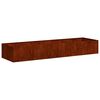 vidaXL Planter Rusty 280x80x40 cm Vremensko odporno jeklo