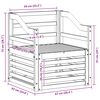 vidaXL Zunanja garnitura za sedenje Naravna 67 x 63 x 73 cm
