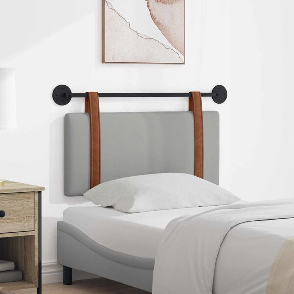 vidaXL Visoki naslon za glavo Oblačno siva 90 x 55 x 5 cm Antikni PU