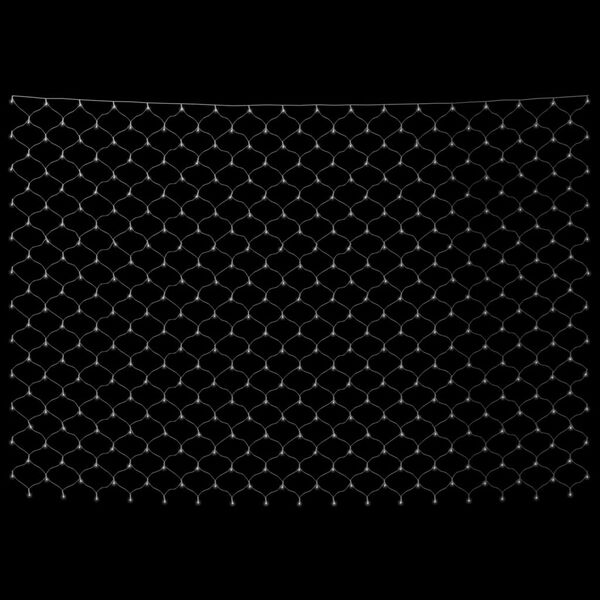 vidaXL Novoletna svetlobna mreža hladno bela 3x3 m 306 LED lučk