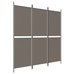 vidaXL Paravan 3-delni antraciten 150x180 cm blago