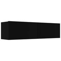 vidaXL TV omarica črna 120x30x30 cm iverna plošča