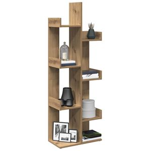 vidaXL Knjižna omara Artisan hrast 48x25,5x140 cm inženirski les