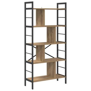 vidaXL Knjižna polica 9 nivojev 75 x 30 x 156 cm Inženirski les