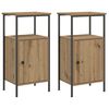vidaXL Nočna omarica 2 kosa artisan hrast 41x31x80 cm inženirski les