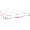 vidaXL Stenske police 4 kosi sive 50x23x3,8 cm MDF