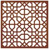 vidaXL Vrtna stenska dekoracija 55x55 cm corten jeklo mavra