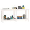 vidaXL Delovna miza bela 180x50x80 cm trdna borovina