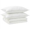 vidaXL Set odeje in blazine 3 kos 155x220 cm Poletje 140 GSM Volna