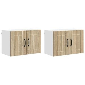 vidaXL Kuhinjske stenske omare 2 pcs Sonoma hrast 60 x 31 x 40 cm