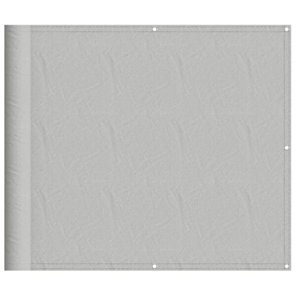 vidaXL Balkonsko platno svetlo sivo 90x600 cm 100 % poliester oxford